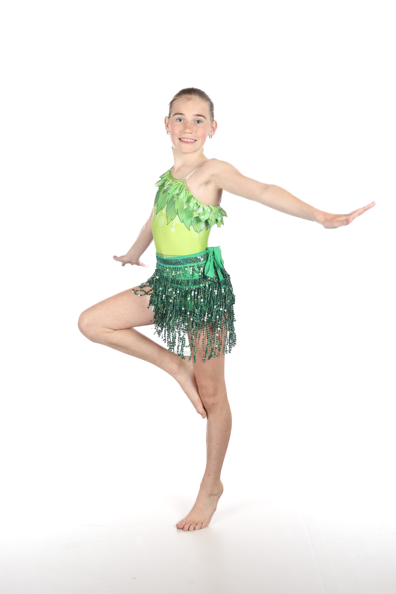 Cadance Academy Acro dancers in class